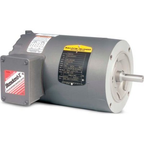 Baldor-Reliance Baldor-Reliance General Purpose Motor, 208-230/460 V, 0.25 HP, 1725 RPM, 3 PH, 56C, TENV KNM3454